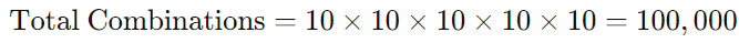 Pick 5 odds calculation