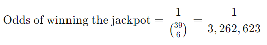 Lotto Mega Jackpot Extra odds